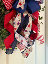 Red, White & Blue Stars Patriotic Bow