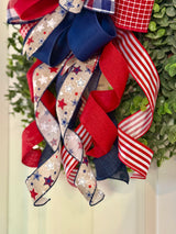 Red, White & Blue Stars Patriotic Bow
