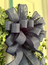 Navy Blue Bow