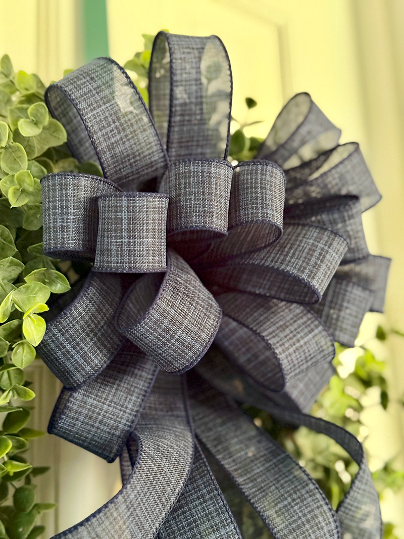 Navy Blue Bow