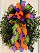 Solid Prints Halloween Bow