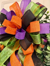 Solid Prints Halloween Bow