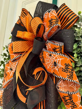 Black Widows Halloween Bow