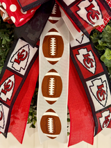 Kansas City Chiefs Football Bow