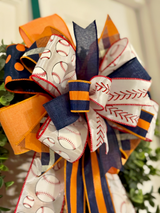 Houston Astros Inspired Baseball Bow