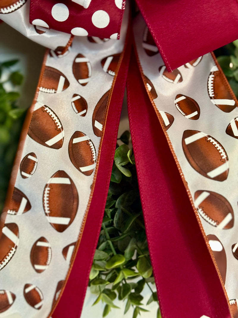 Texas A&M University Inspired Football Bow