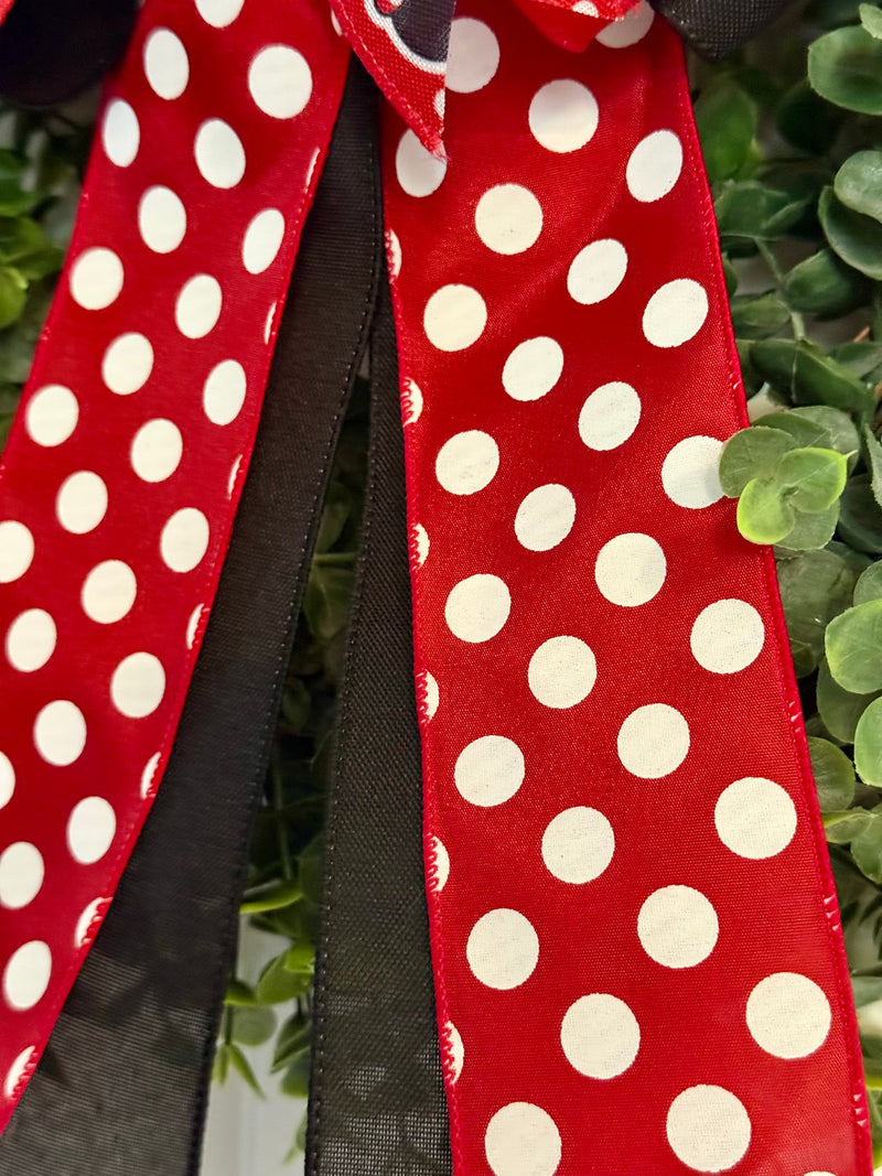 Traditional Mickey & Minnie Mouse Inspired Bow