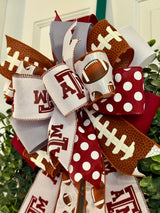 Texas Aggies Football Bow