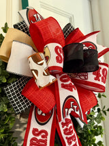 San Francisco 49'ers Football Bow