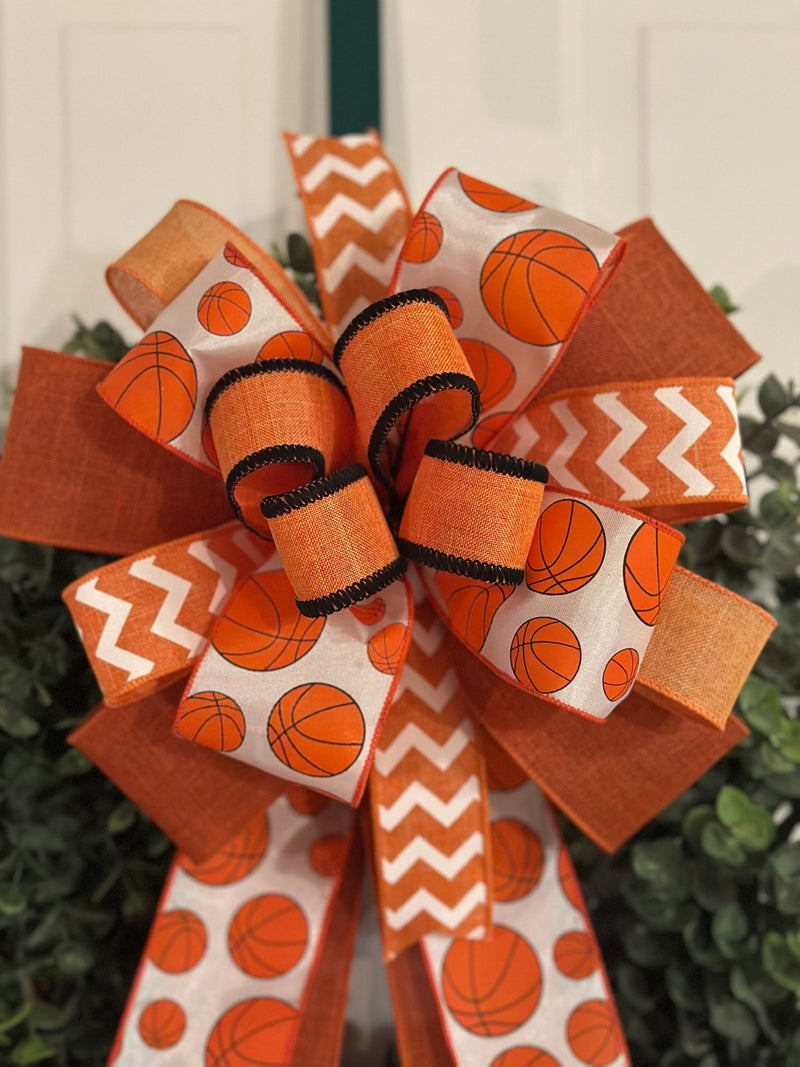 Basketball Sports Bow - Emerald's Avenue