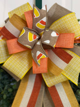 Candy Corn Halloween Bow - Emerald's Avenue