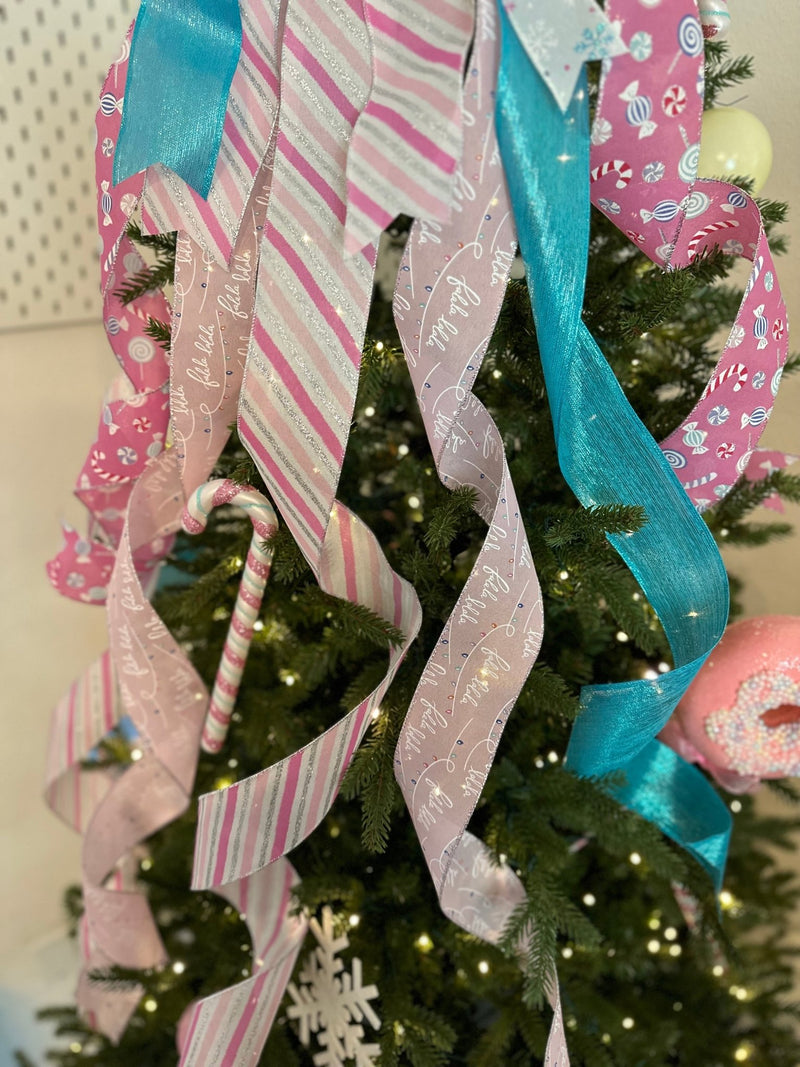 Candy Land Christmas Tree Topper Bow - Emerald's Avenue