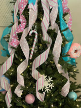 Candy Land Christmas Tree Topper Bow - Emerald's Avenue