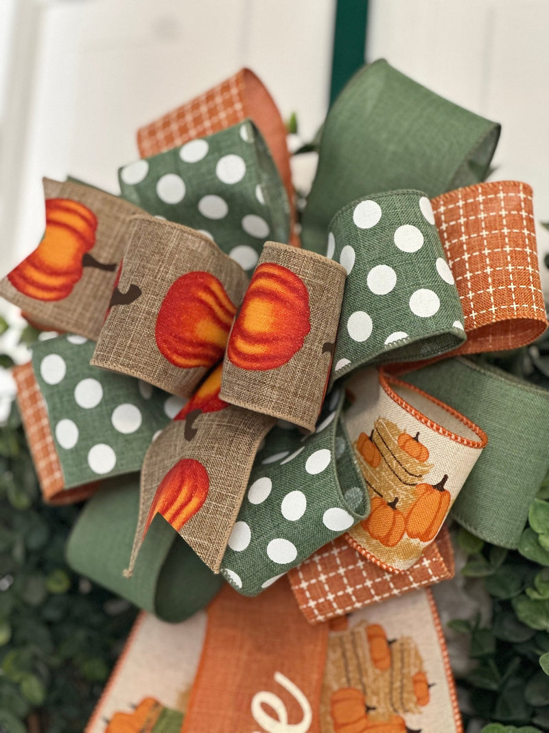 Classic Vintage Fall Bow - Emerald's Avenue