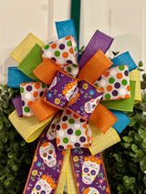 Dia De Los Muertos Halloween Bow - Emerald's Avenue