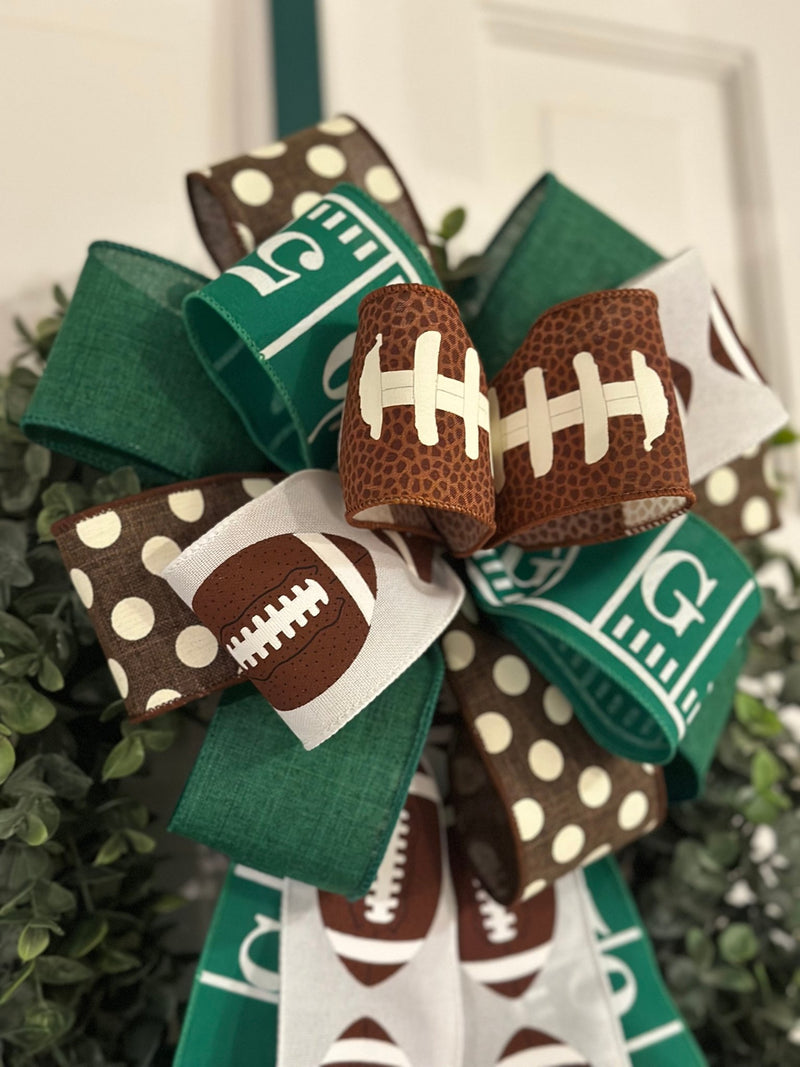 Football Sports Bow - Emerald's Avenue