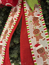 Ho - Ho - Ho Gingerbread Cookies Christmas Bow - Emerald's Avenue