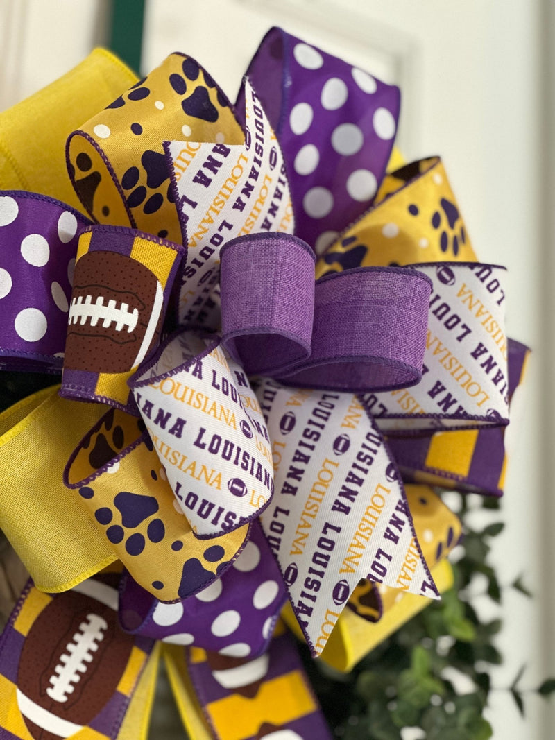 LSU Tigers Bow - Emerald's Avenue