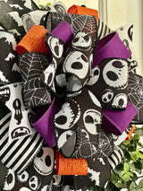 Nightmare Before Christmas Halloween Bow - Emerald's Avenue