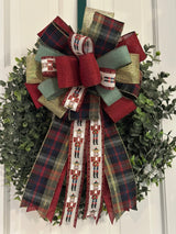 Nutcracker & Plaid Christmas Bow - Emerald's Avenue