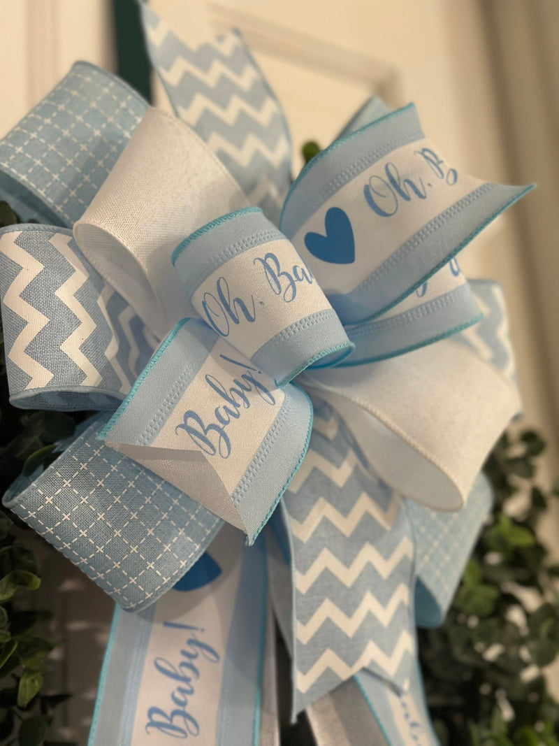 Oh Baby, It's A Boy Bow - Emerald's Avenue