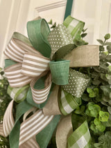 Olive Green Farmhouse Bow - Emerald's Avenue