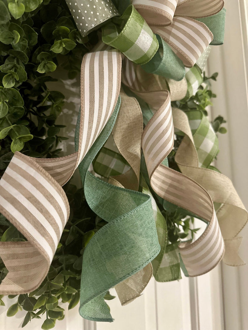 Olive Green Farmhouse Bow - Emerald's Avenue