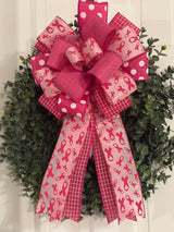 Pink Breast Cancer Awareness Bow - Emerald's Avenue