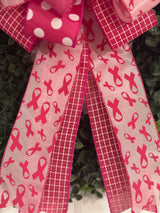 Pink Breast Cancer Awareness Bow - Emerald's Avenue