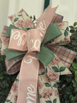 Pink Gardenias Spring Bow - Emerald's Avenue