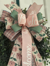 Pink Gardenias Spring Bow - Emerald's Avenue