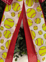 Softball Sports Bow - Emerald's Avenue