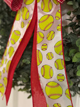 Softball Sports Bow - Emerald's Avenue