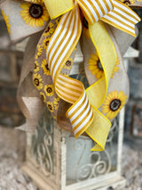 Sunflowers Lantern Bow - Emerald's Avenue