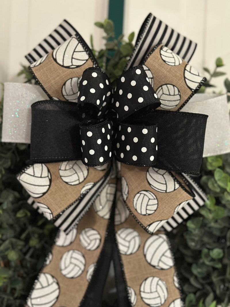 Volleyball Sports Bow - Emerald's Avenue