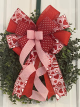 Pink & Red Valentine's Day Bow