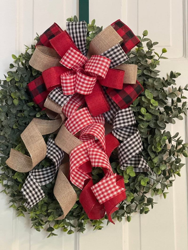 All About That Plaid Christmas Bow - Emerald's Avenue