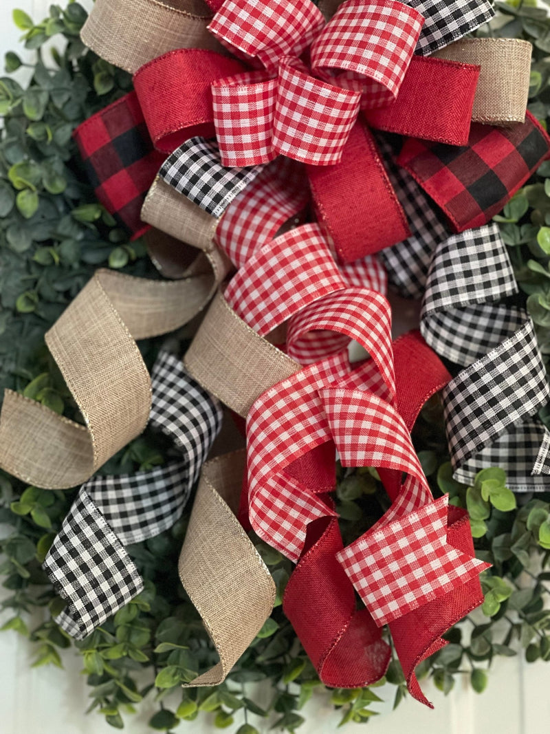 All About That Plaid Christmas Bow - Emerald's Avenue