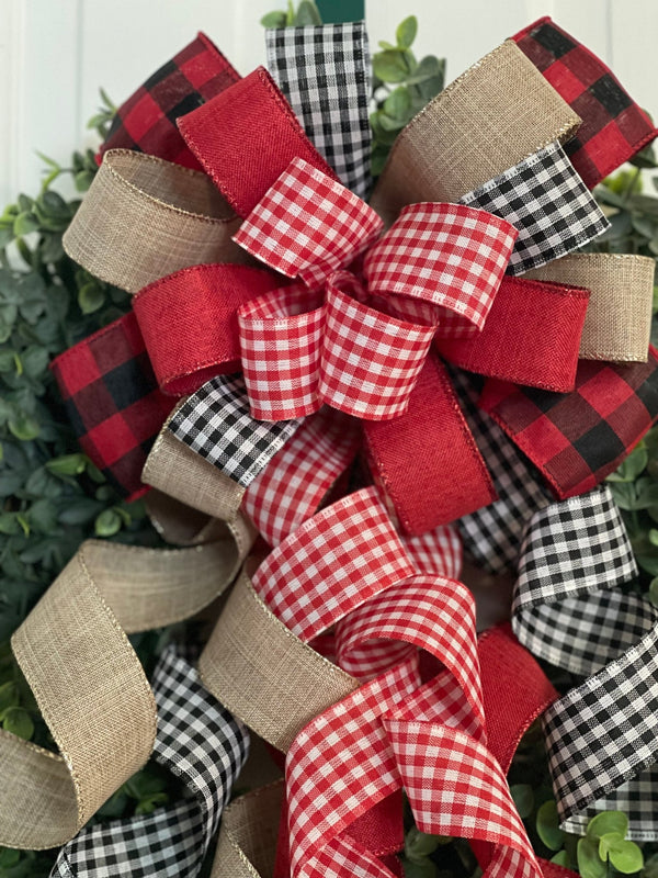 All About That Plaid Christmas Bow - Emerald's Avenue