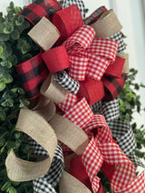 All About That Plaid Christmas Bow - Emerald's Avenue