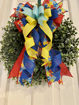 Autism Awareness Bow - Emerald's Avenue