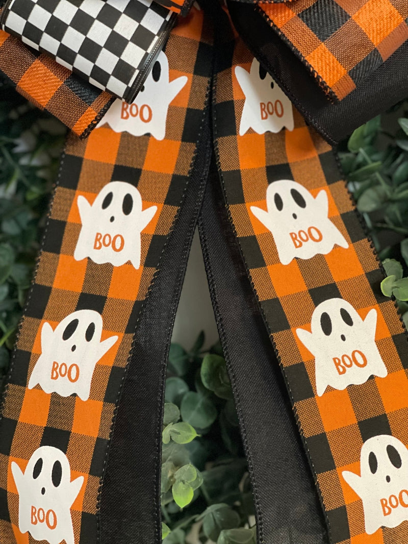 Boo, Beware, Spooky Halloween Bow - Emerald's Avenue