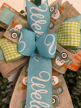 Bunnies & Carrots Easter Bow - Emerald's Avenue