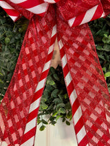 Candy Cane Lane Christmas Bow - Emerald's Avenue