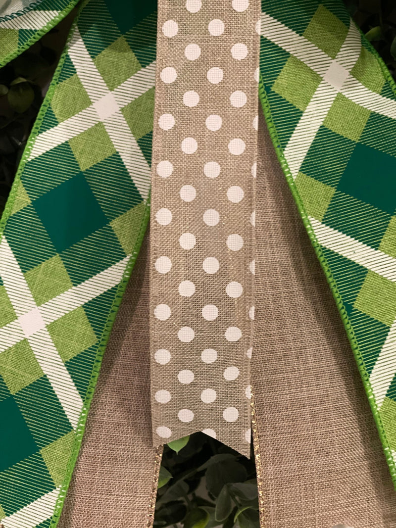 Clovers, Polka Dots & Plaid St. Patrick's Day Bow - Emerald's Avenue