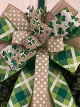 Clovers, Polka Dots & Plaid St. Patrick's Day Bow - Emerald's Avenue