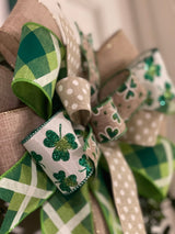 Clovers, Polka Dots & Plaid St. Patrick's Day Bow - Emerald's Avenue