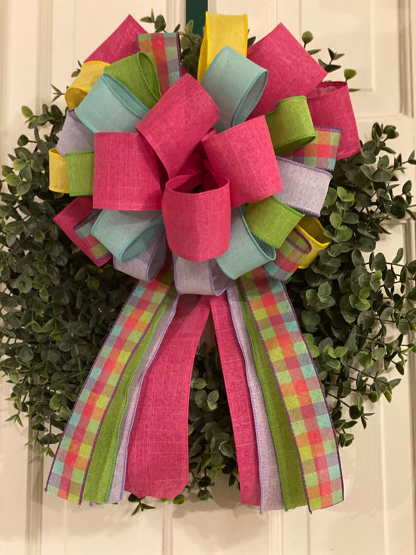 Colorful Easter Bow - Emerald's Avenue