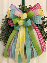 Easter Bow w/ Nine Ribbons - Emerald's Avenue