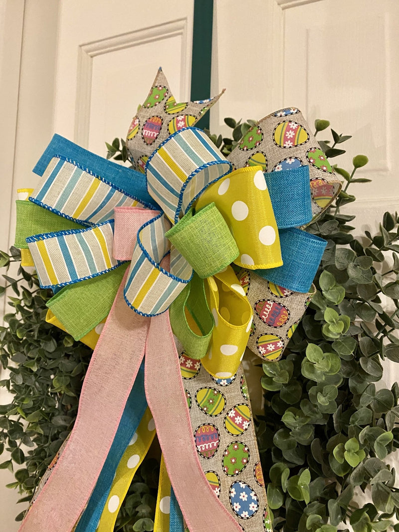 Easter Egg Bow - Emerald's Avenue